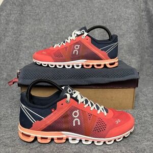 On Cloudflow Crimson Midnight Mesh Athletic Running Shoes Womens Size 8.5 US